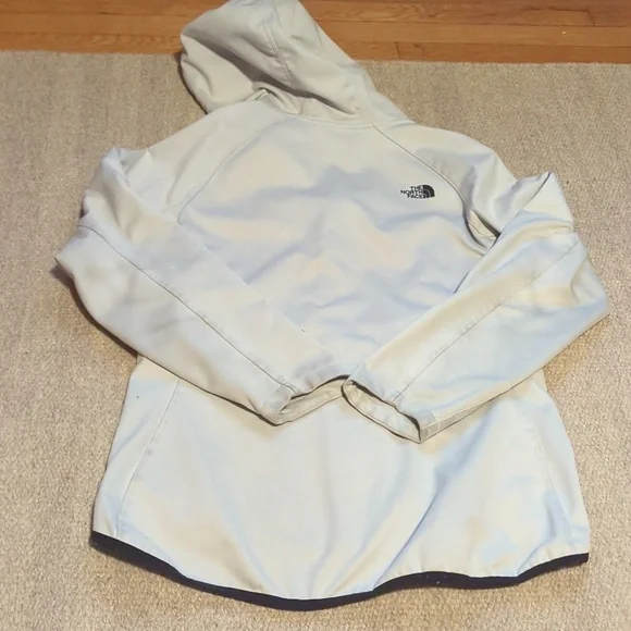 Women's The North Face Hooded Jacket Light Grey Size Large - Picture 5 of 6